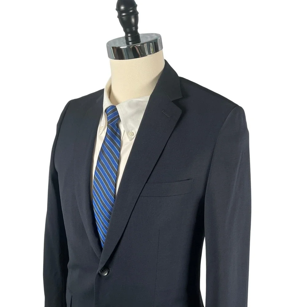 Banana Republic Blazer Suit Separate 38R Tailored Fit Navy Wool Lanificio F.lli‎